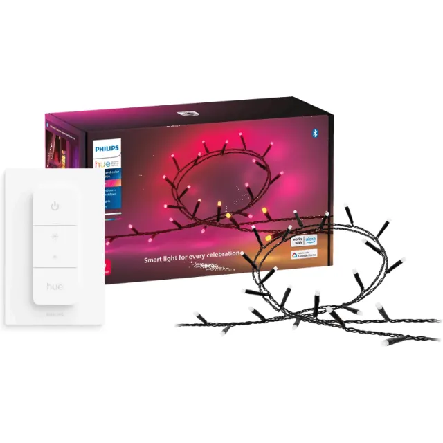 Philips Hue Festavia Lichtsnoer - 20 meter - 250 LEDs + Philips Hue Dimmer