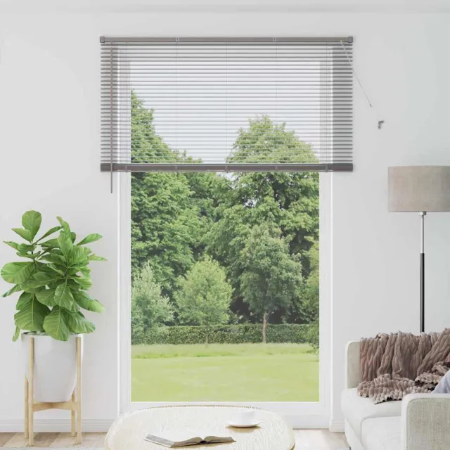 vidaXL Venetiaanse jaloezie zilver 220 x 145 cm 25 mm Aluminium