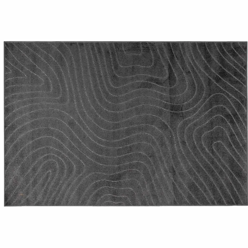 vidaXL Binnen- en buitentapijt PALMERAS Antraciet 140 x 200 cm Anthraciet
