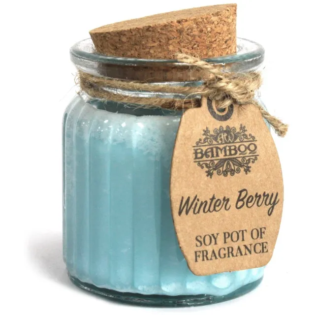 Ancient Wisdom Winter Berry Sojapot met Geurkaarsen