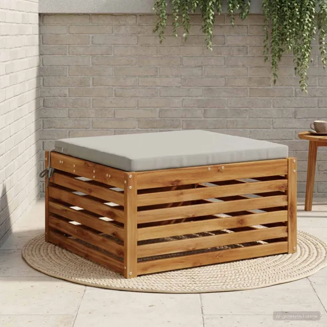 vidaXL Zitkussens SOEST 100% Polyester Grijs 80 x 80 x 5 cm