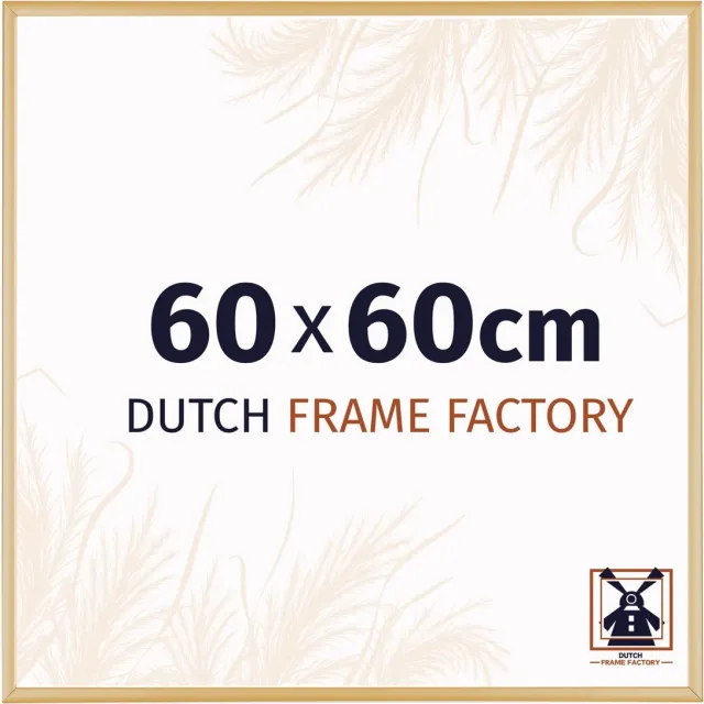 Dutch Frame Factory Fotolijst 60x60 cm - Aluminium - Goud Vintage - Kampen