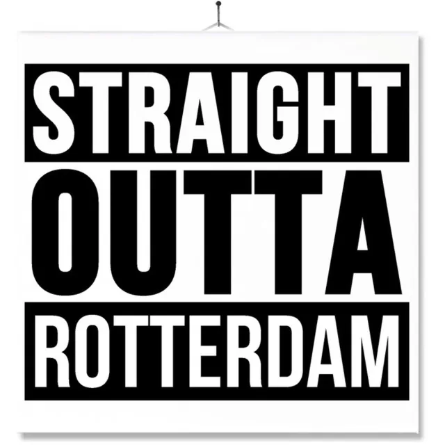 MC Living Tegel Met Opdruk | Geschenk | Wc | Toilet | Straight Outta Rotterdam Multi-Color