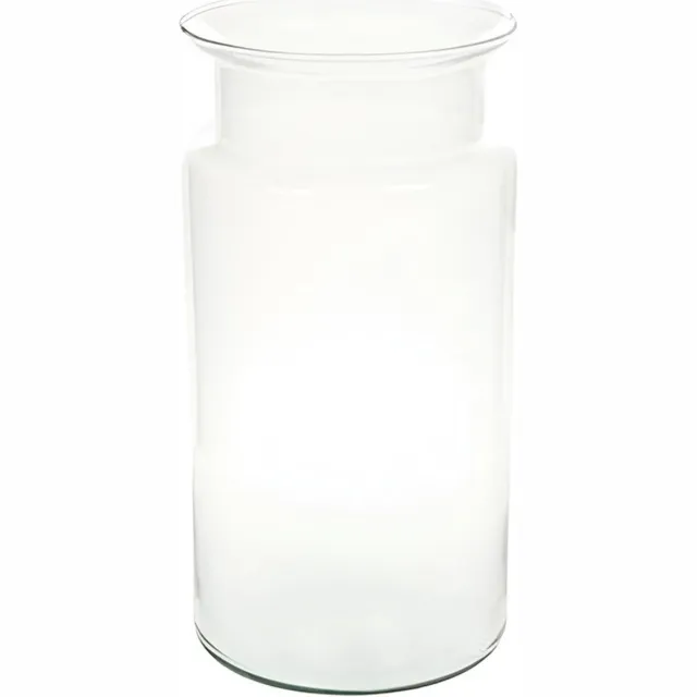 Bellatio Flowers & Plants Bloemenvaas - karafvormig - glas - 16 x 30 cm - model Bose Transparant