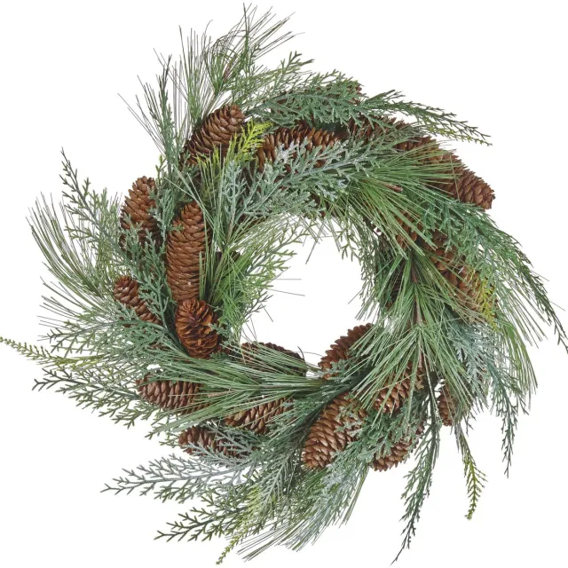 Beliani ASTURIA - Krans - Groen - Synthetisch materiaal