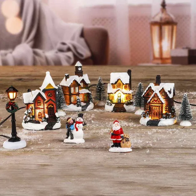 Hi Kerstdorp met LED's Meerkleurig