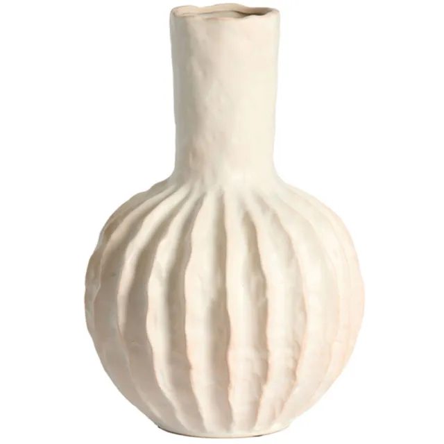 Light & Living Vaas deco Senago keramiek creme m