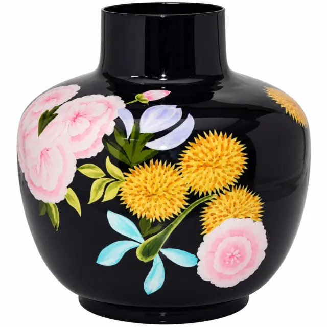 Colmore by Diga vaas Flowers-Handbeschilderd Enamel-Donkerpaars-42x42x42cm