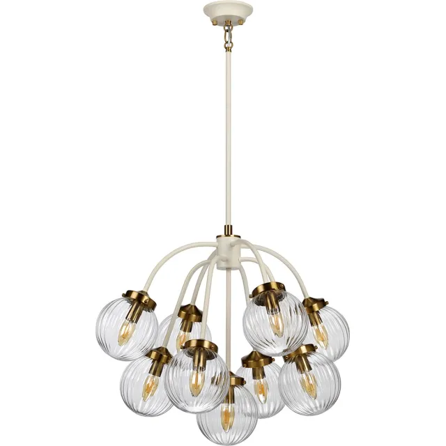 Steady Lighting Bohemian Plafondlamp - Steady Lighting - Metaal - Bohemian - E14 - L: 56.4cm - Voor Binnen - Woonkamer - Eetkamer - Brons