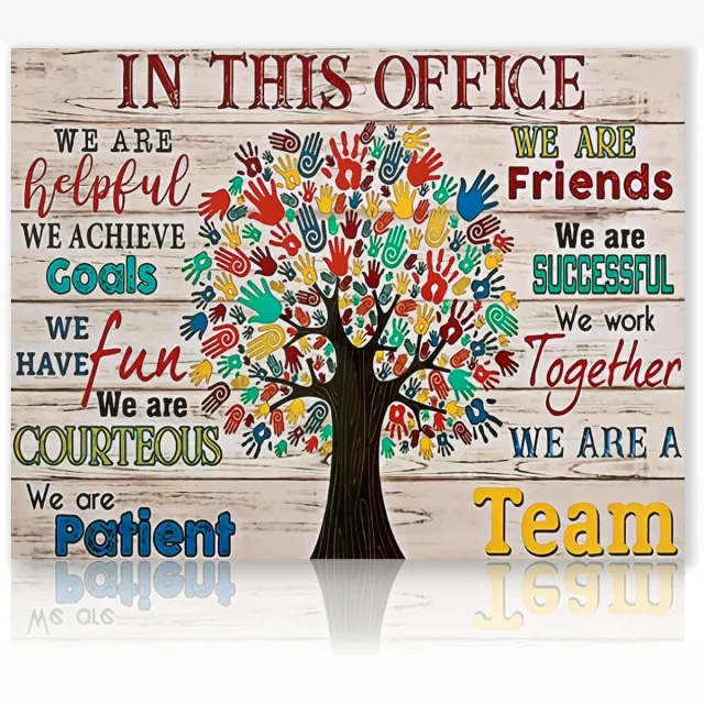 Ibenzoa Inspirerende canvas poster voor motivatie en positieve energie in kantoor en huis, 30 x 40 cm kleurrijk