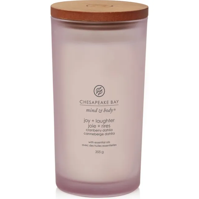 Chesapeake Bay Candle Chesapeake Bay Joy & Laughter - Cranberry Dahlia Grote Geurkaars - 70 branduren Paars