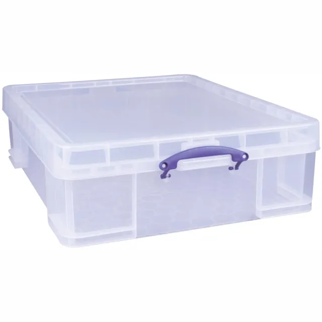 Really Useful Box 70 liter | transparant | per stuk verpakt in karton