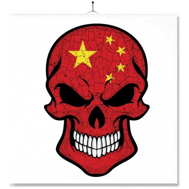 MC Living Tegel Met Opdruk | Schedel | Vlag | China Ontwerp 1
