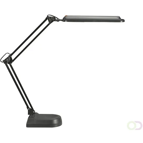 Maul Bureaulamp MAUL Atlantic LED op voet zwart zwart|rood