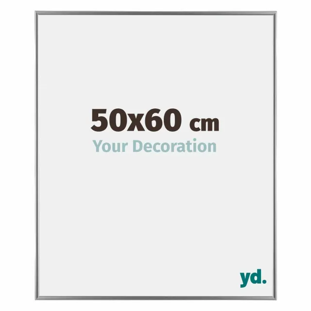 yd. Your Decoration - Fotolijst 50x60 cm - Kunststof - Zilver Hoogglans - Evry
