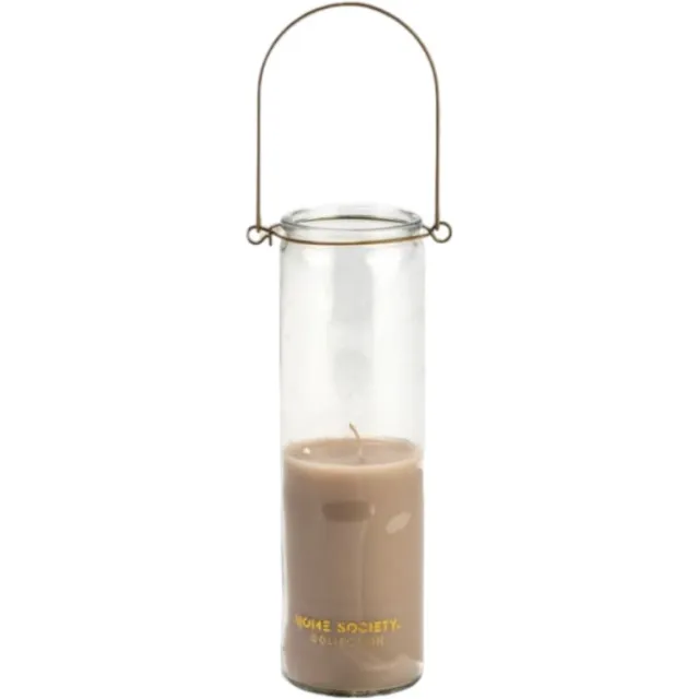 Home Society Candle Tube Hang Kaars in glas Kleur Sand