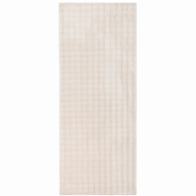 vidaXL Binnen - kleed - SIROLO - Beige - 80 - x - 200 - cm - Polyester - Medium - Pile