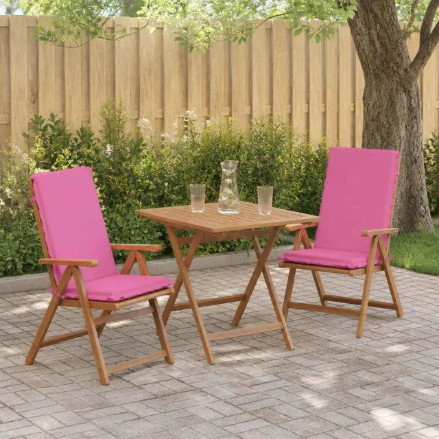 vidaXL Kussen voor stoel met hoge rug GEMERT 2 st 100% Polyester Roze