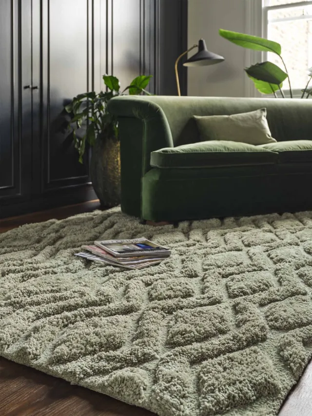 easy living Easy Living Harrison Sage Vloerkleed - 200x290 - Rechthoek - Laagpolig Tapijt - Modern - Groen