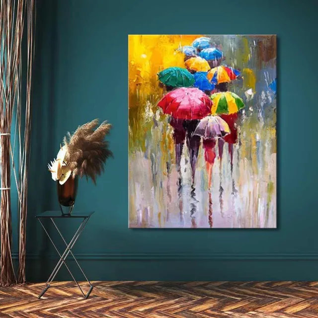 Grootmeesters ® Handgeschilderd schilderij Olieverf op Canvas - Ten Couples and a Single geel, rood, groen