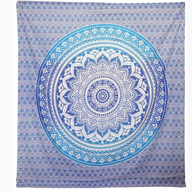 Ancient Wisdom Wandkleed - Umrao Mandala - multicolor - wanddecoratie - muurdecoratie - bohemian - interieuraccessoire - hippie