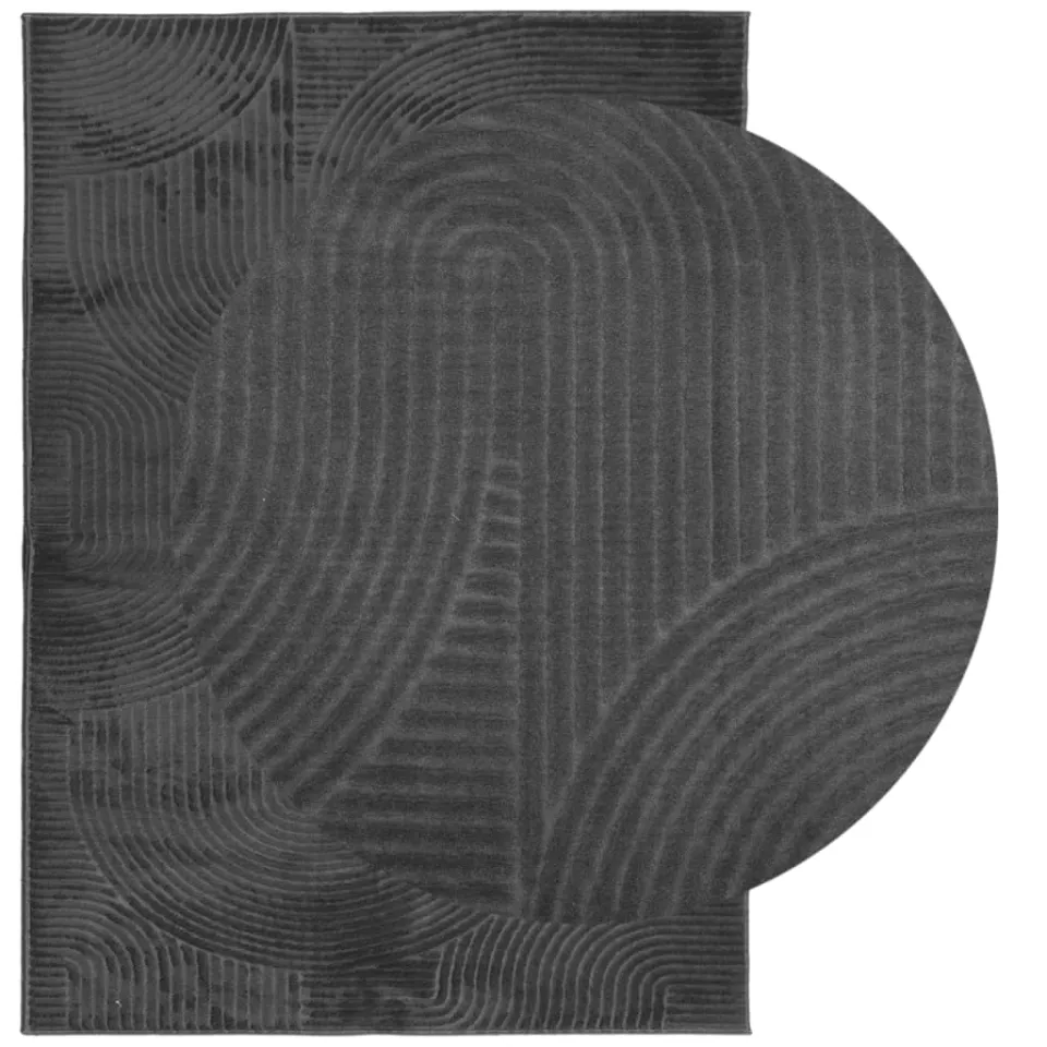 vidaXL Vloerkleed IZA laagpolig Scandinavisch 200x280 cm antraciet Anthraciet