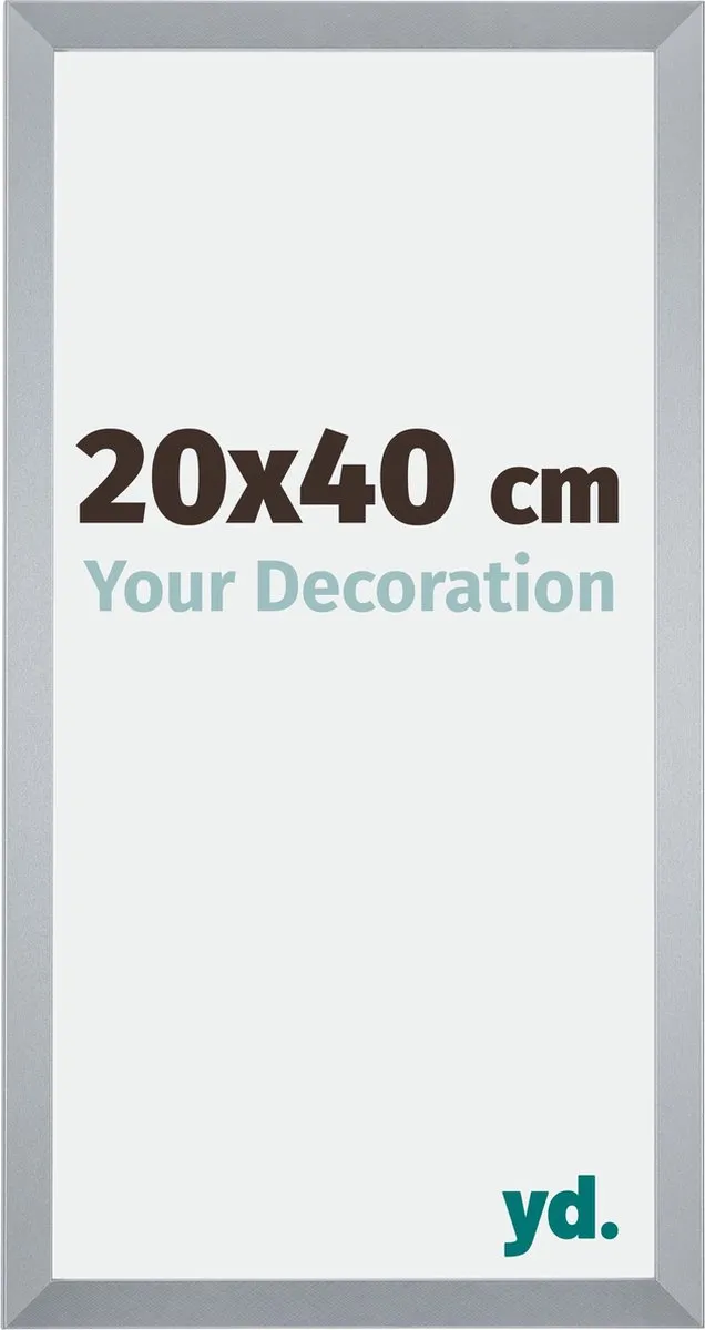 yd. Your Decoration - Fotolijst 20x40 cm - MDF - Zilver Glans - Catania