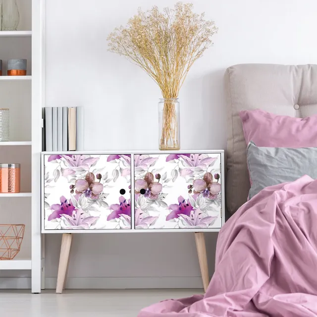 Ambiance Sticker Sticker met tropisch meubelmotief, ragonko, 60 x 90 cm Multi color
