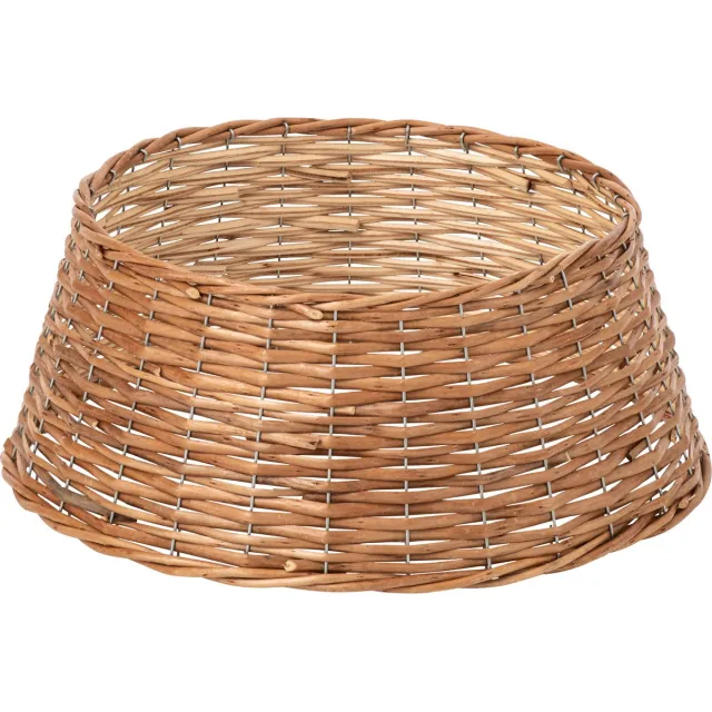 J-Line Kerstboomrok - riet - naturel/roest - small