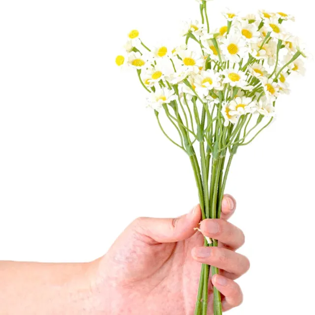 Ibenzoa Realistische en Kleurrijke Kunstbloemen voor Diverse Decoraties wit