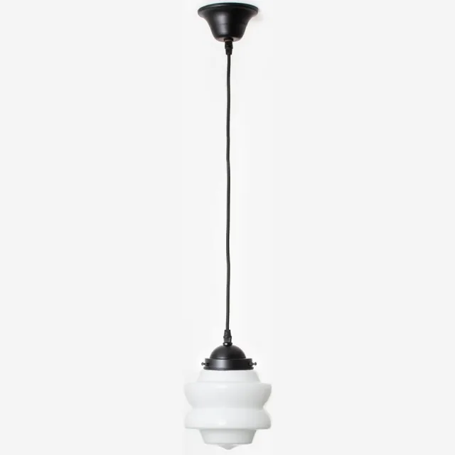 Coloured by Art Hanglamp aan snoer Small Top Moonlight - Art Deco Trade Zwart