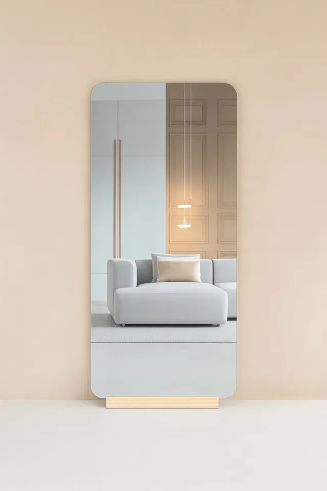 Nordic Style® Rechthoekige spiegel 180x80cm - Frameloos - Scandinavische Spiegels - Vierkant - Zonder lijst - Randloos - Frameloos - Pas spiegel - Staande spiegel - Kleedkamer spiegel - Pas Naturel