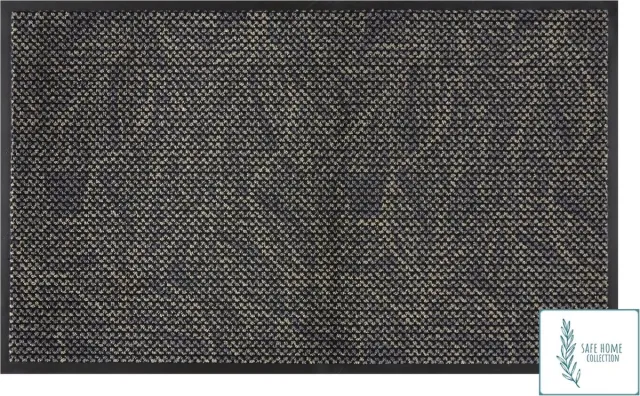 MD-Entree MD Entree - Deurmat - Schoonloopmat met antibacteriële werking - SAFE HOME COLLECTION - Luca - 75 x 120 cm Antraciet