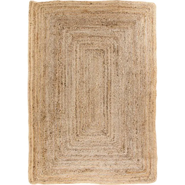 QUVIO Gevlochten Jute Vloerkleed - Naturel - 180x240 cm Bruin