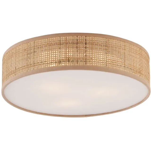 QAZQA trammy - Oosterse Plafondlamp - 3 lichts - Ø 40 cm - Naturel - Woonkamer | Slaapkamer | Keuken