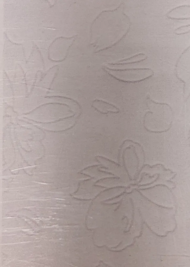 Decosol Rolgordijn - bladeren - 50 x 250 cm Wit