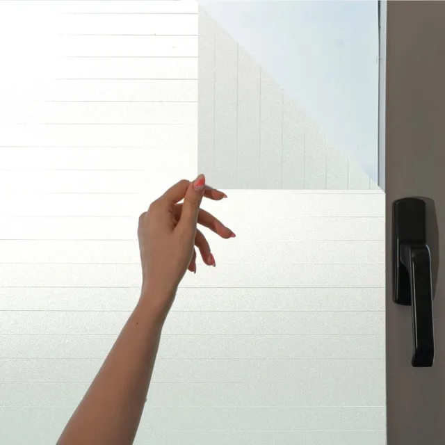Solacis Privacy Folie Raam - Raamfolie - Folie Raam - Zichtwerend - Anti Inkijk Raamfolie - Must have voor uw privacy! krijtstreep