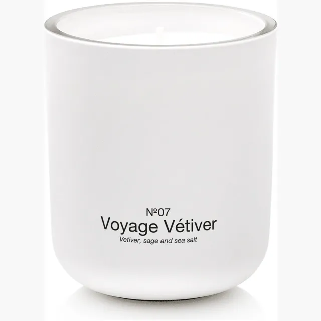 Marie-Stella-Maris Scented Candle Voyage Vétiver- 300gr Wit