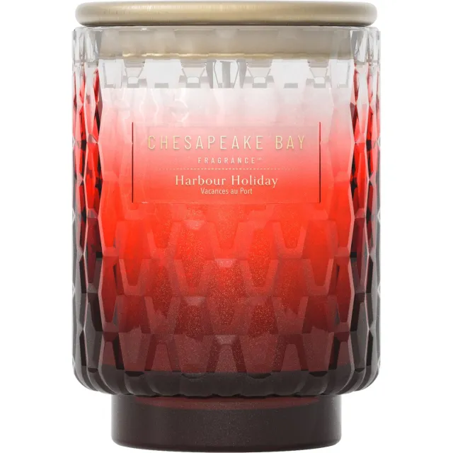 Chesapeake Bay Fragrance - Harbour Holiday Medium Geurkaars - 50 branduren rood