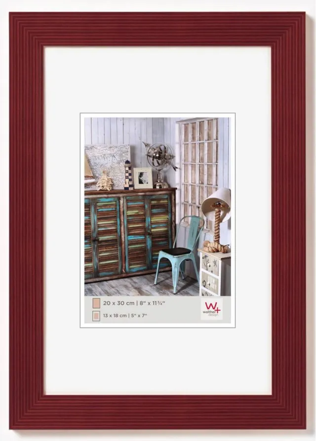 Walther Grado - Houten lijst - Fotoformaat 10x15 cm - Rood