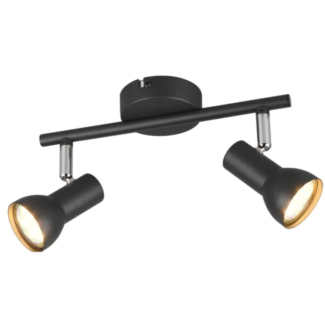 Reality CANTAR - Spot - Zwart mat - excl. 2x GU10 4,9 W