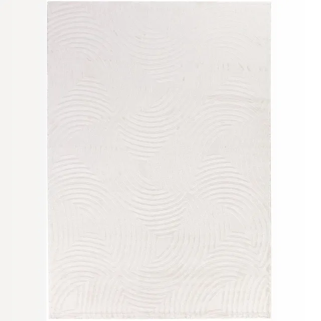 Dutch XXL Japandi Vloerkleed | Tapijt | Sahara | Golven | Crème | 80x150 cm