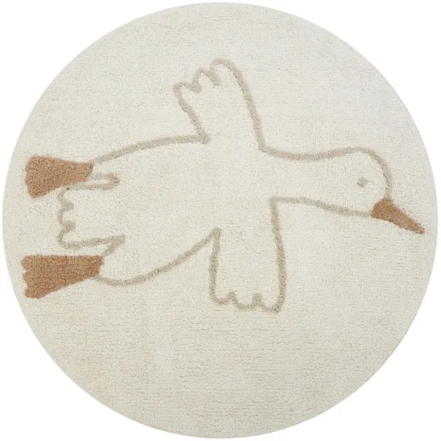 Puck Goose Vloerkleed - 90 cm - Creme Créme