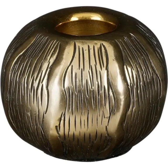 Mica Decorations Sfeerlicht Cezar - Aluminium - Goud - 11 x 9 x 11 cm (BxHxD)