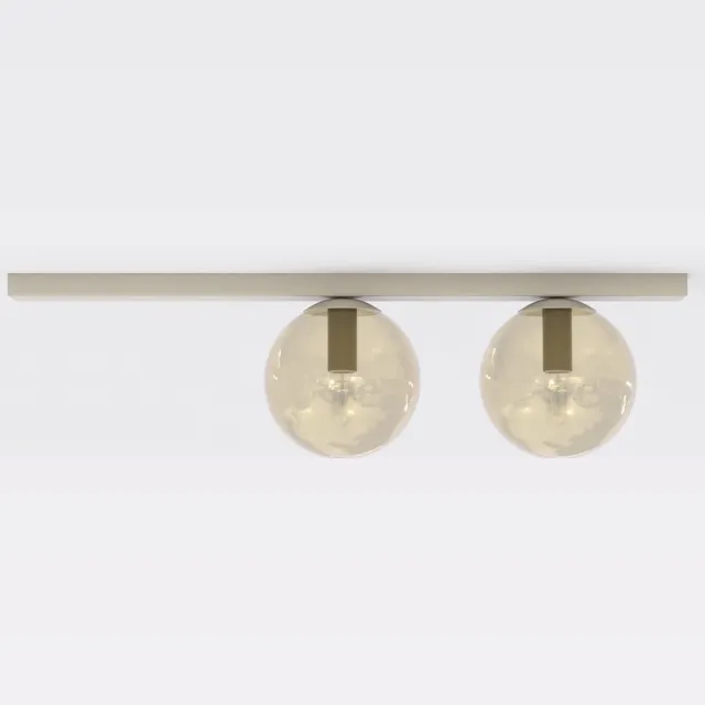 Emibig FIT 2 MOKKA AMBER - Minimalistische plafondlamp voor elke ruimte Amber goudgeel