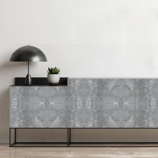 Ambiance Sticker Meubelsticker met een marmerlook van gewaxt beton, 60 x 90 cm Multi color