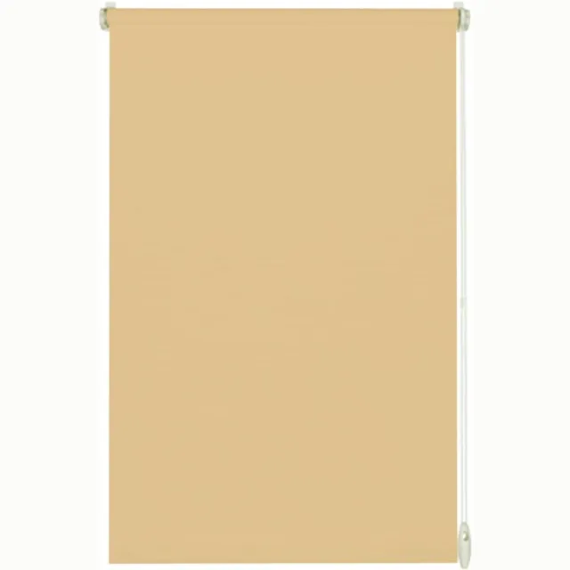 Yoursol EasyFix Roleta Light rolgordijn in beige, 100 x 150 cm, rolgordijn zonder boren, Klemmfix rolgordijn, 50% ondoorzichtig en lichtdoorlatend