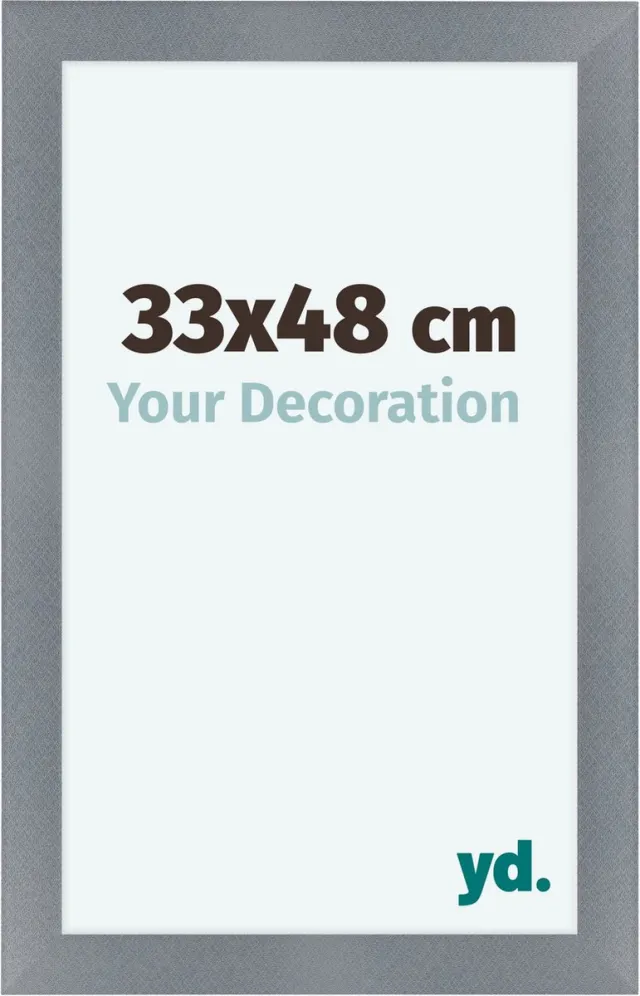 yd. Your Decoration - Fotolijst 33x48 cm - MDF - Aluminium Geborsteld - Como