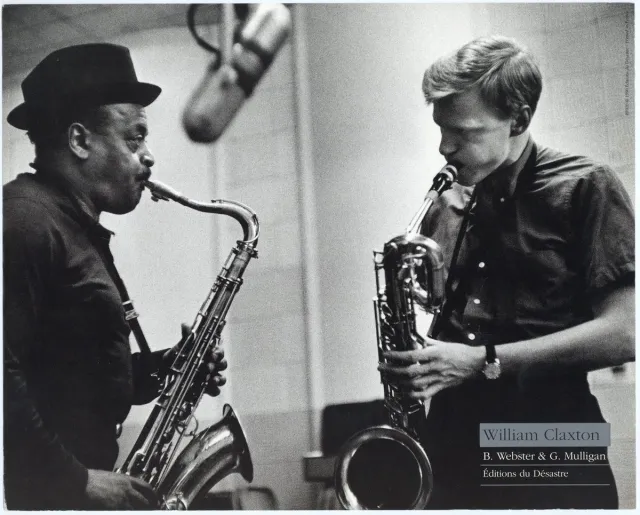 Catch Projecten Mini zwart-wit poster - B. Webster & G. Mulligan - William Claxton - 24x30 cm