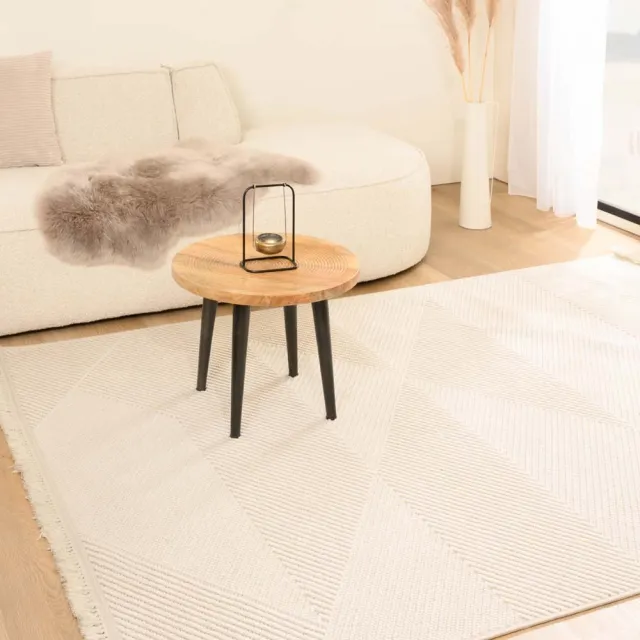 Nordic Weavers Japandi vloerkleed - Knit Zen wit 80x150